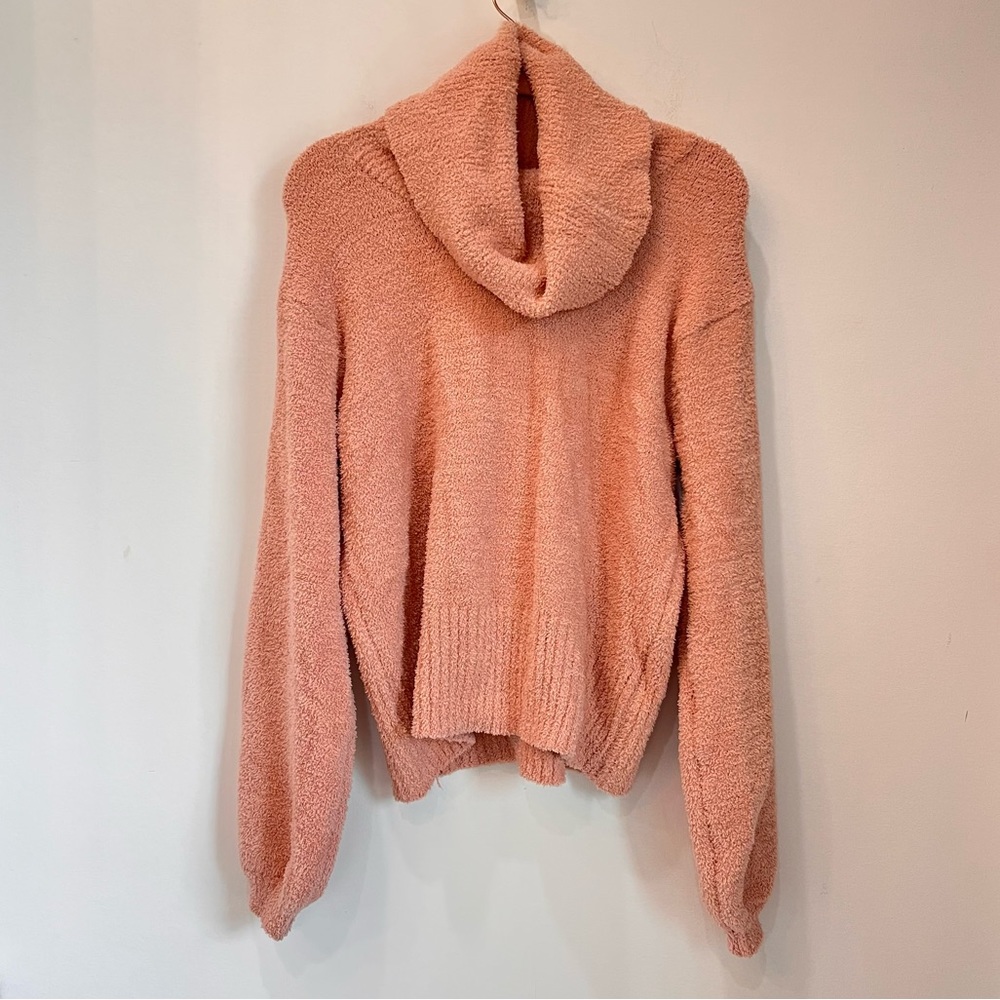 Blush pink ruby moon sweater turtleneck sherpa size small